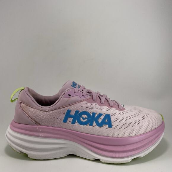 Hoka One One Shoes - Hoka One One Bondi 8 Running Shoes Womens Size 11 D Wide Pink Twilight Sneaker